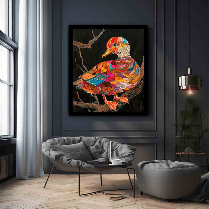 Colorful Duck Art Print