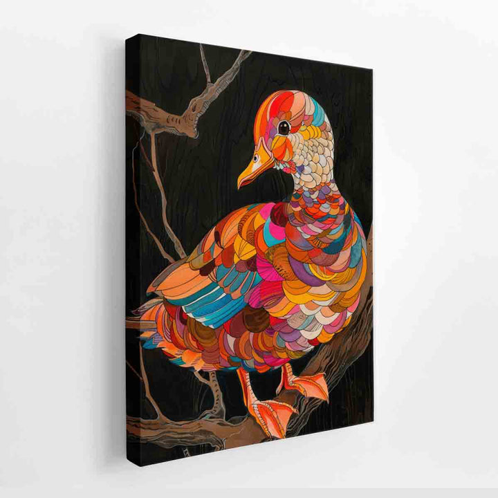 Colorful Duck canvas Print