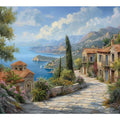 Greek Village  Art Print