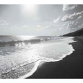 Black and white  Beach Art Print