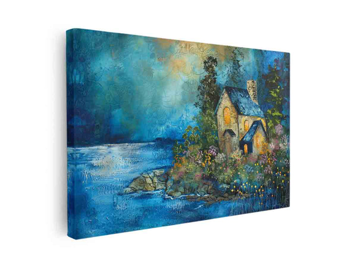 Cottage Painting canvas Print