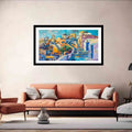 Santorini Painting Art Print