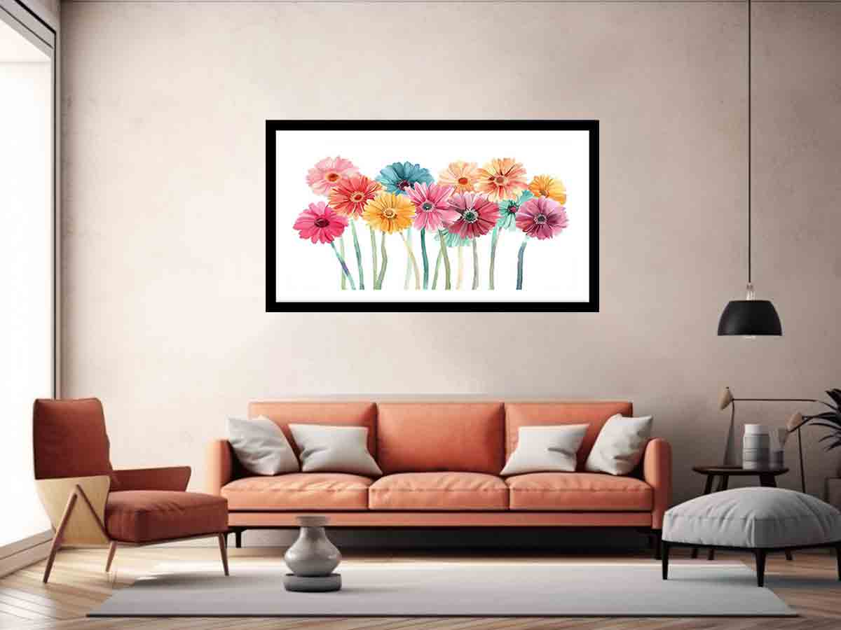 Pastel Daisy Row