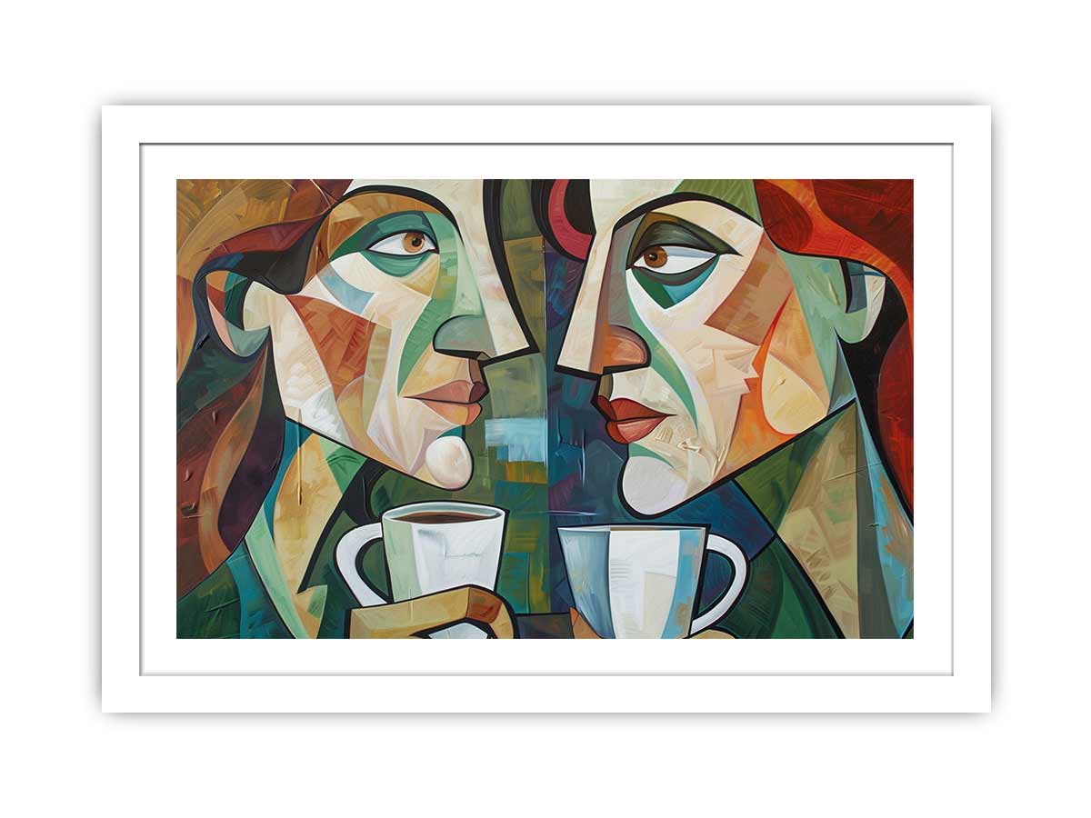 Coffee Talk Art framed Print