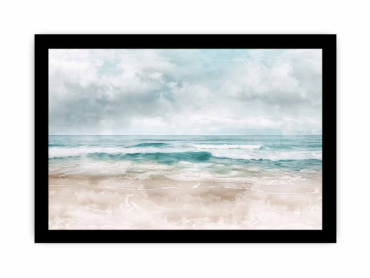 Abstract Beach Art framed Print