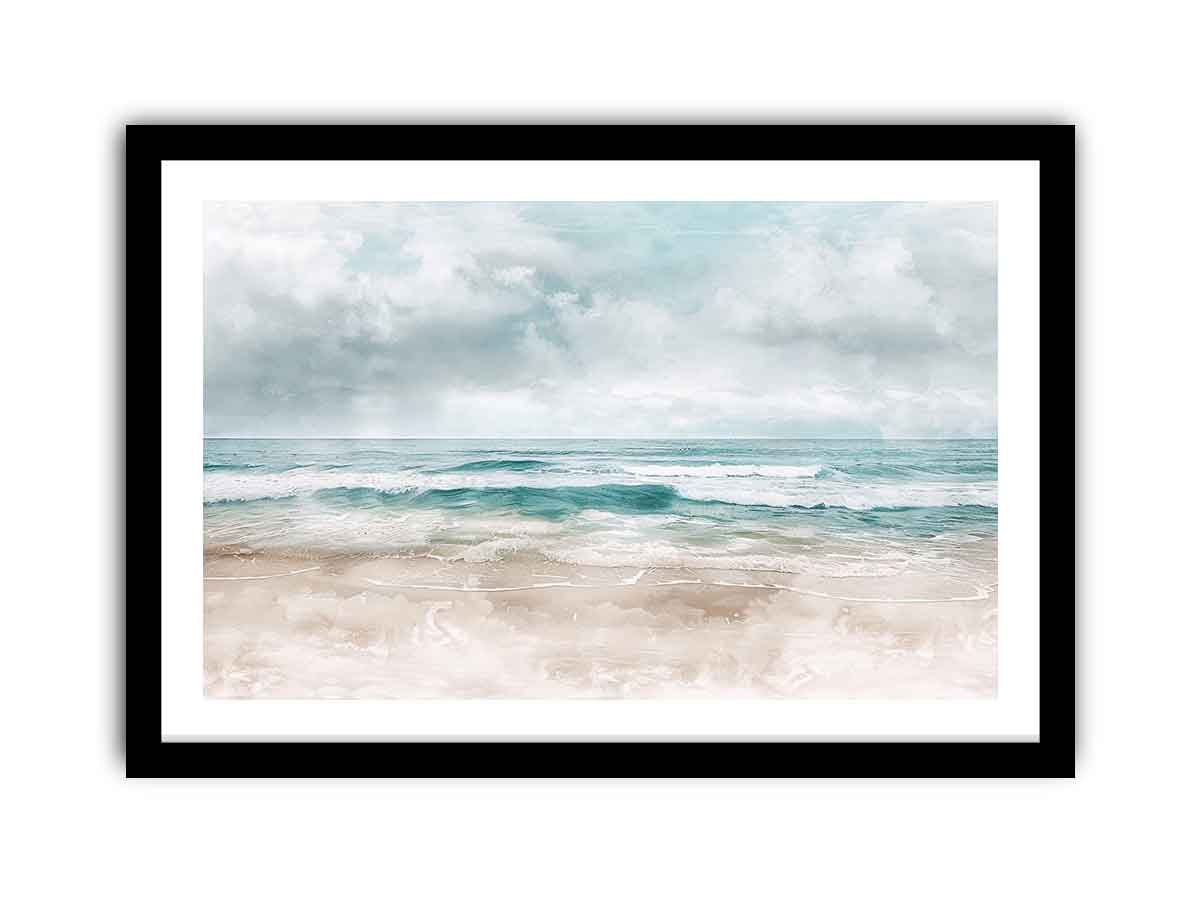 Abstract Beach Art framed Print