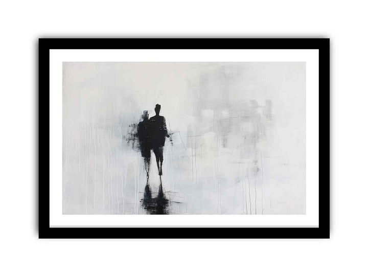 Abstract walk Art framed Print