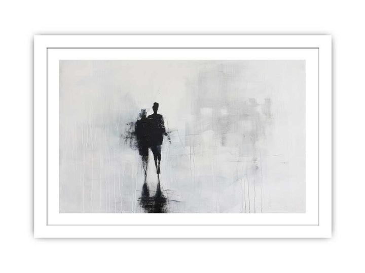 Abstract walk Art framed Print