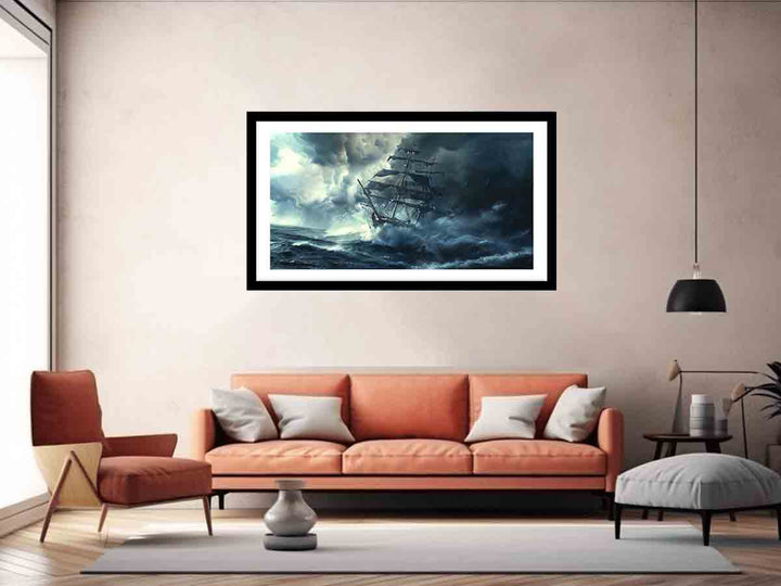 Storm Ship Art Print