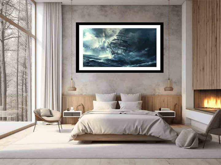 Storm Ship Art Print