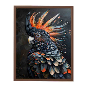Cockatoo Black Art  Painting