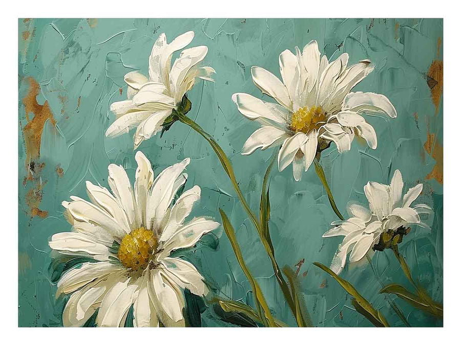 white daisies Art Print