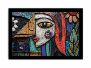 Folk Painting framed Print