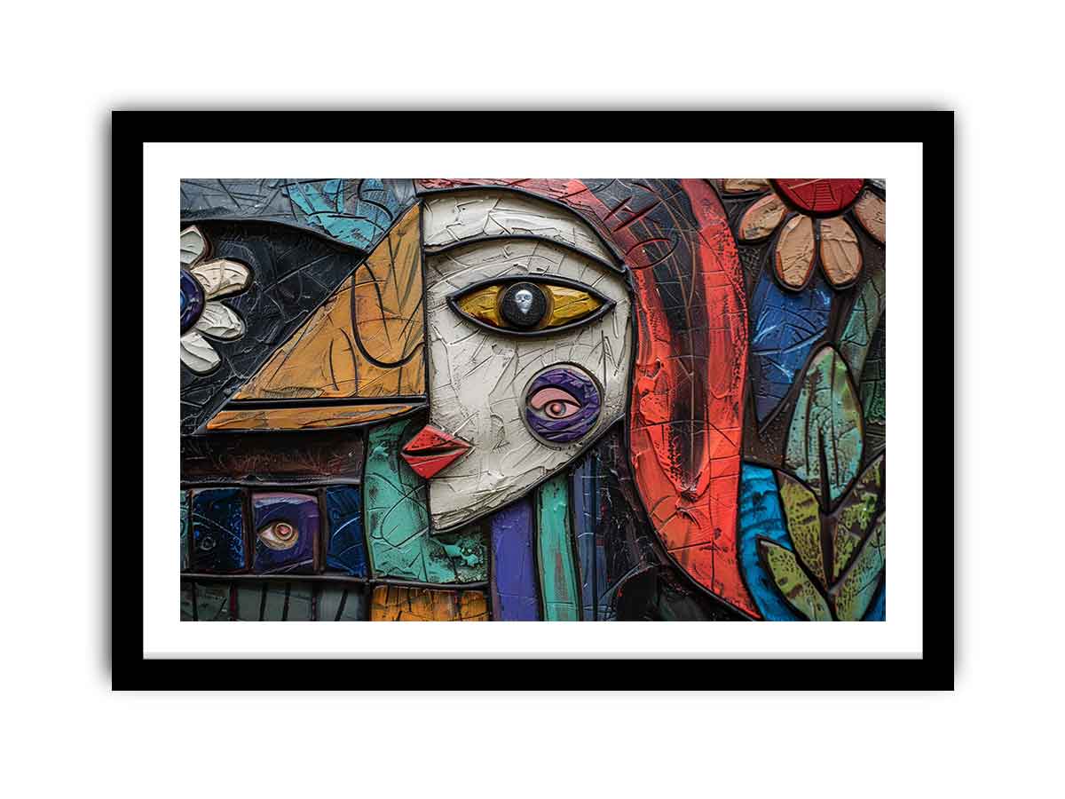 Folk Painting framed Print
