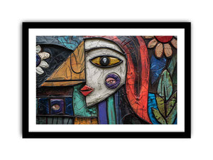 Folk Painting framed Print