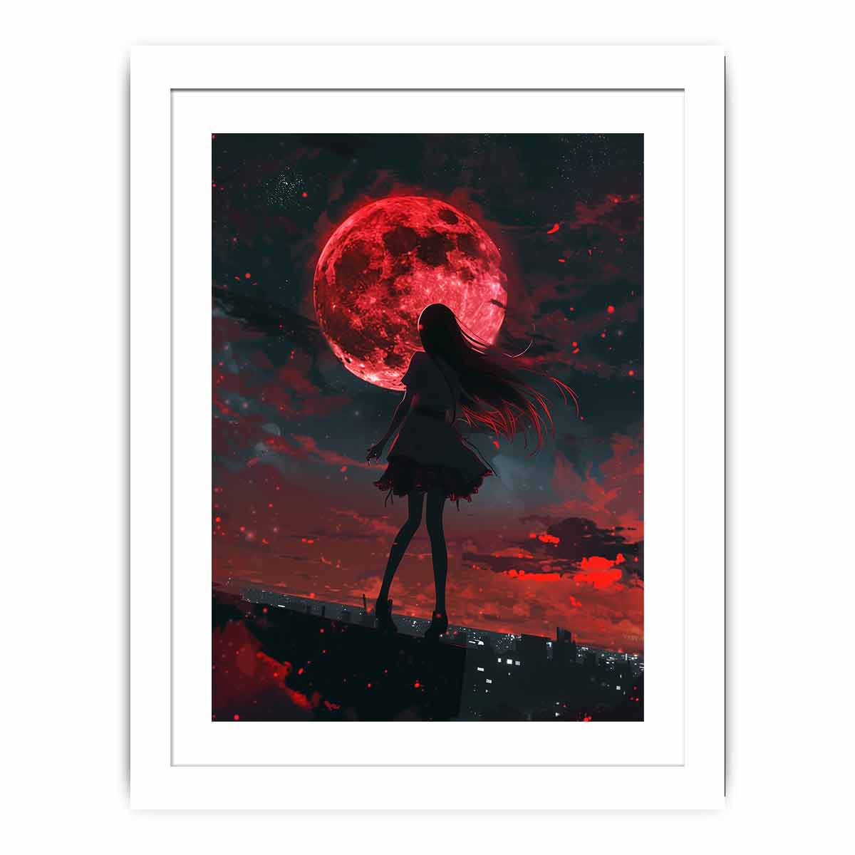 Moon Walk Art  framed Print