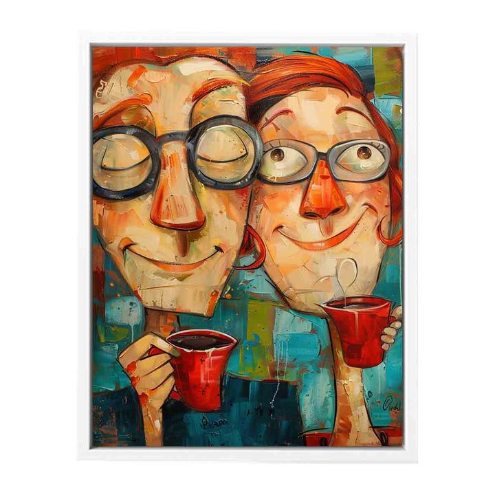 Coffee Friends Art Painting