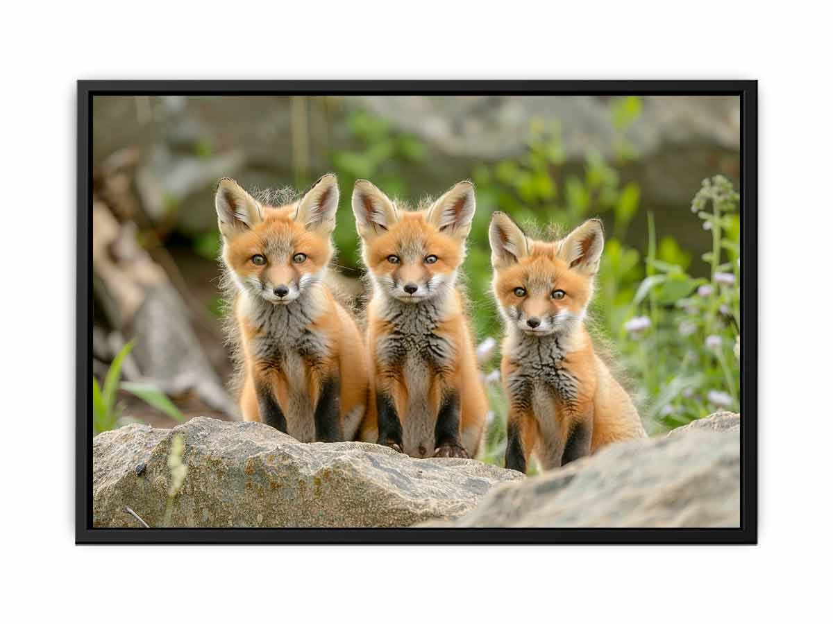 Red Fox  Art canvas Print