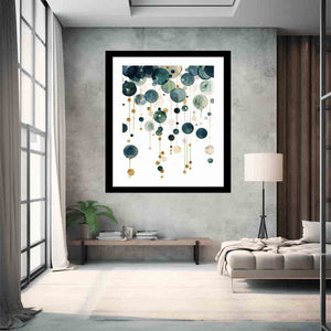 Watercolor String Art Print