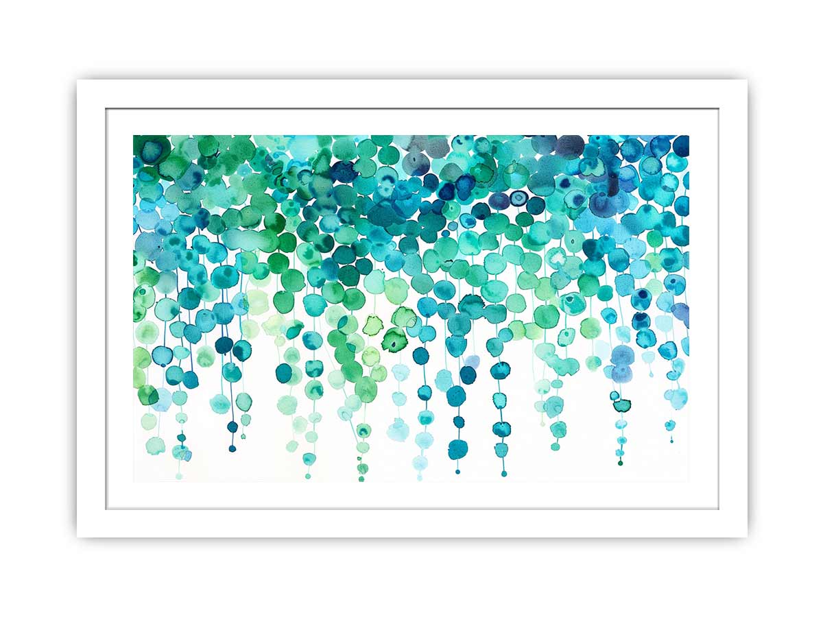 Watercolor Dots Art framed Print