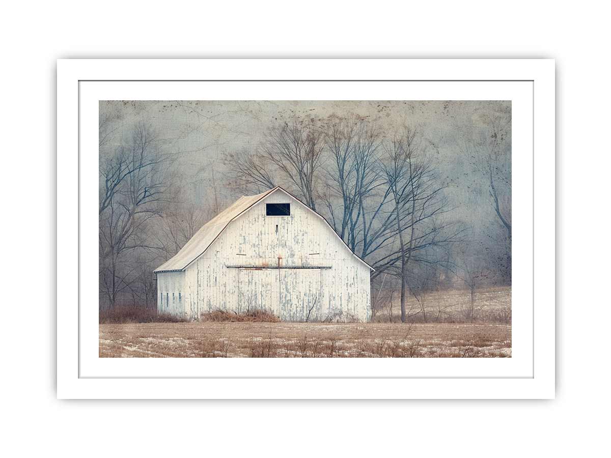 Barn Countryside Art framed Print