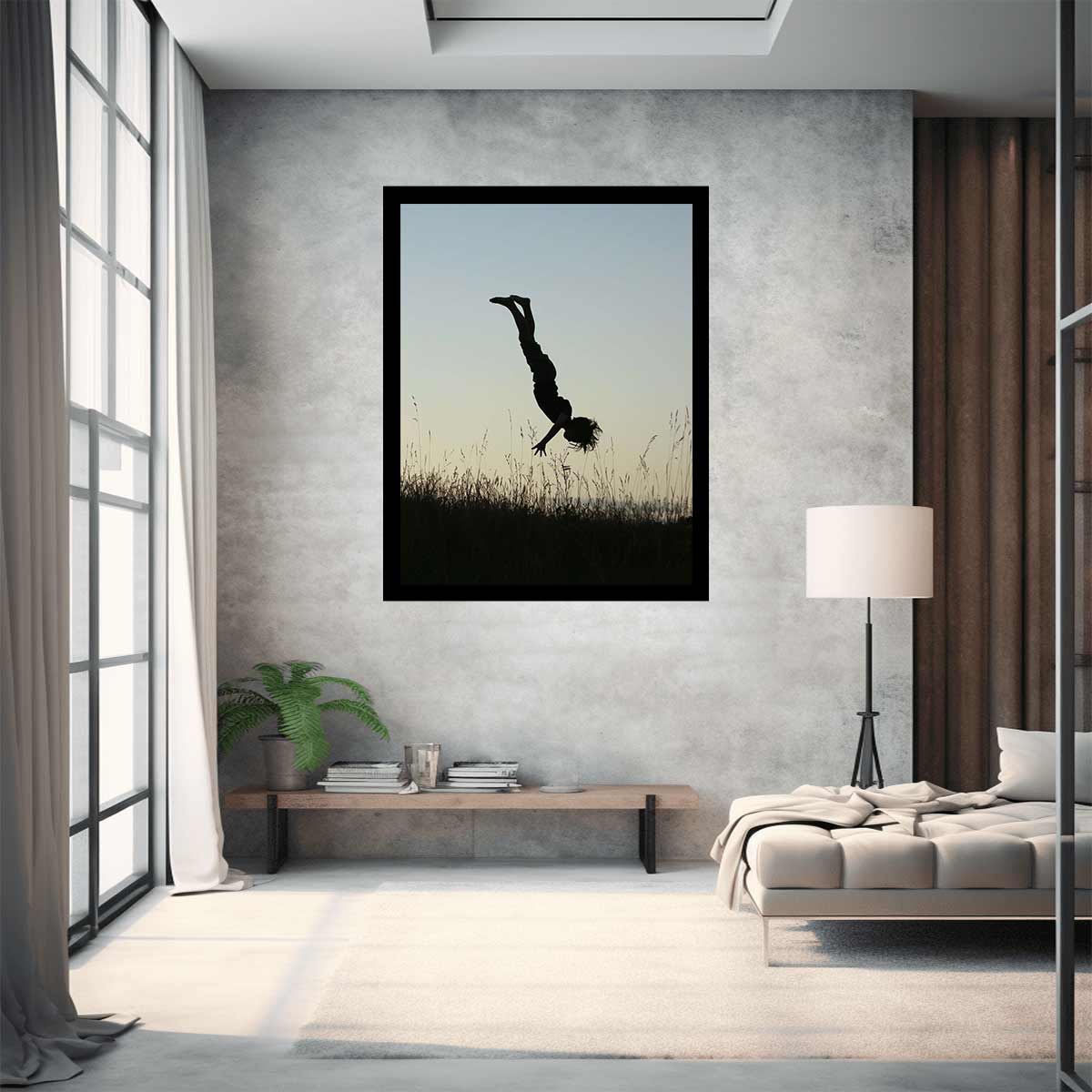 Meadow Acrobat Silhouette