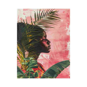 tropical muse portrait canvas print