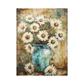 rustic daisy bouquet canvas print