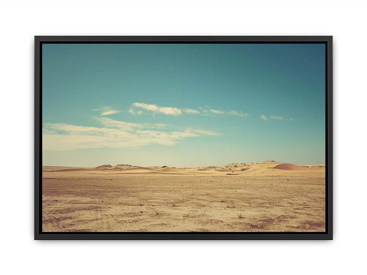 Minimal desert landscape photography for calm modern living room wall art.