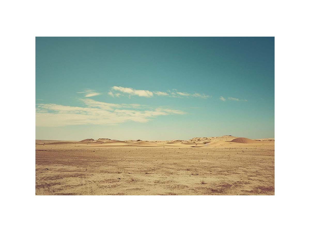 Minimal desert landscape photography for calm modern living room wall art.