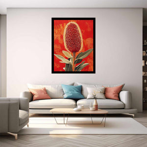 Crimson Banksia Bloom