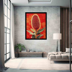 Crimson Banksia Bloom