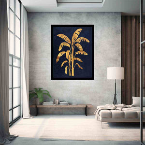 Golden Palm Silhouette
