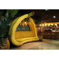 Oversized banana lounge artwork in tropical modern style for living room, home bar, and contemporary interior decor.