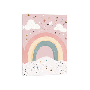Dreamy Sky Rainbow artwork for modern nursery bedroom and living room decor