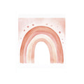 Blush Watercolor Rainbow artwork for modern nursery bedroom and living room decor