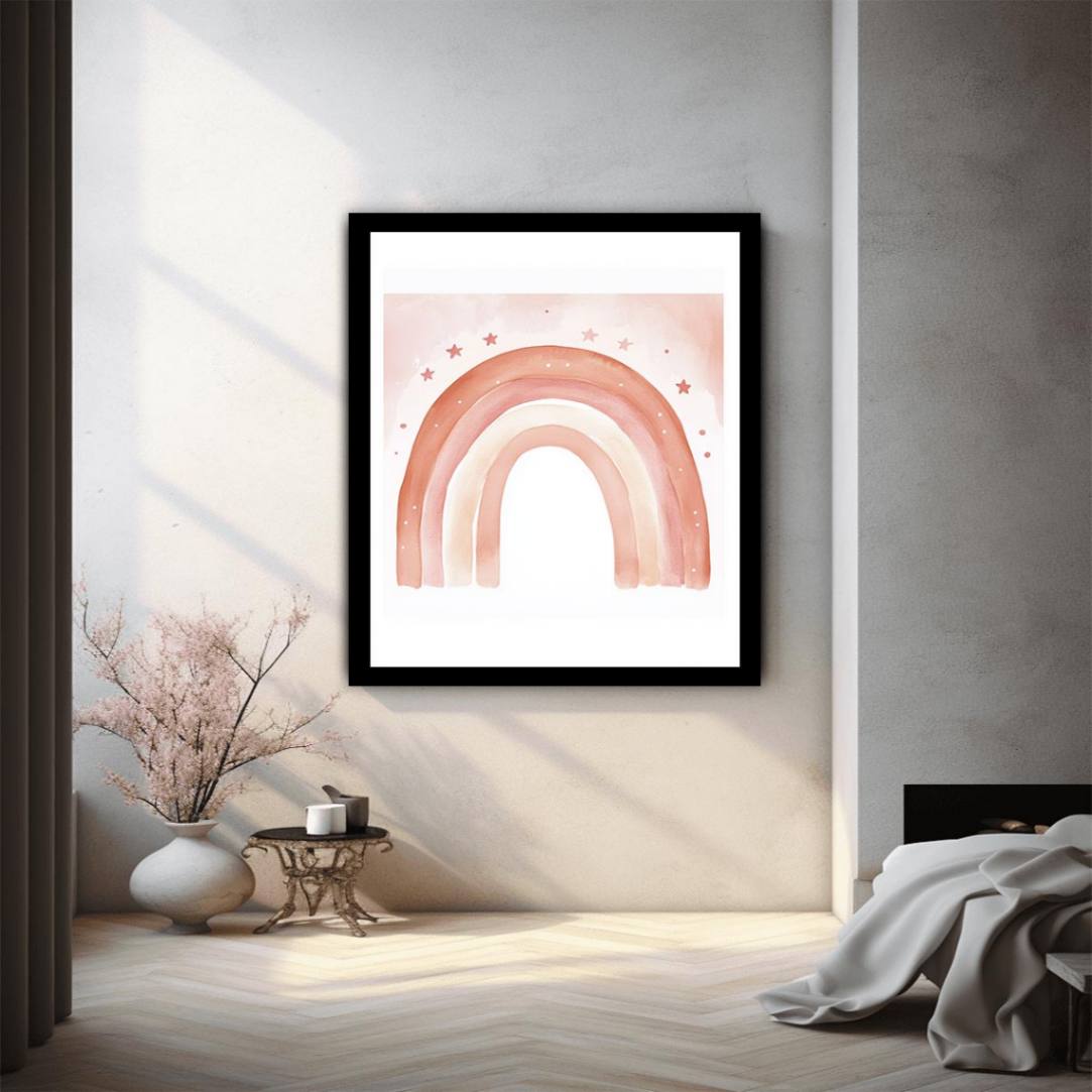 Blush Watercolor Rainbow