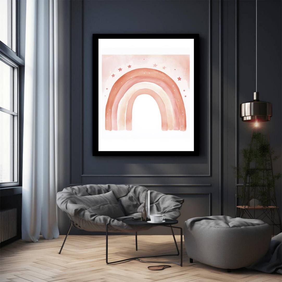 Blush Watercolor Rainbow