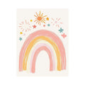Starlight Rainbow Glow artwork for modern nursery bedroom and living room decor