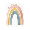 Soft Confetti Rainbow artwork for modern nursery bedroom and living room decor