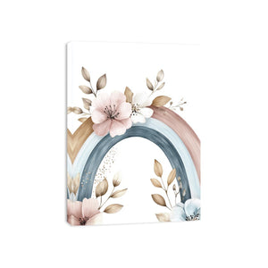 Botanical Rainbow Grace artwork for modern nursery bedroom and living room decor