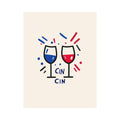 Cin Cin Celebration artwork for modern nursery bedroom and living room decor