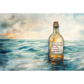 Message Across Waves artwork for modern nursery bedroom and living room decor