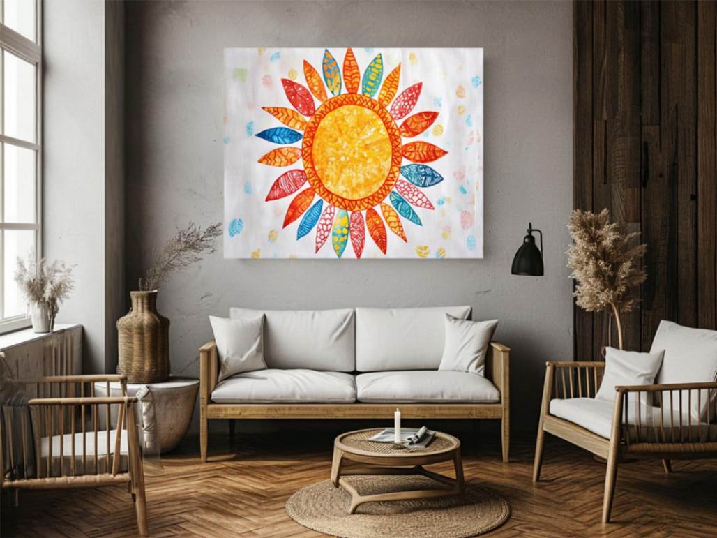 Patterned Sunburst