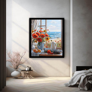Seaside Poppy Window