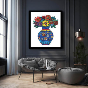 Folk Flower Vase