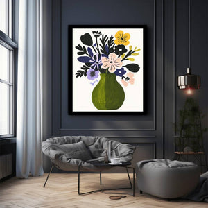 Midnight Petal Vase