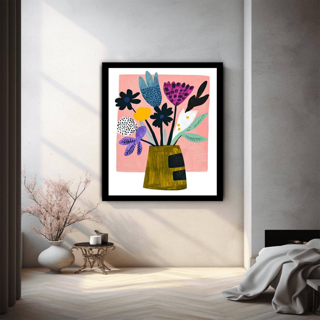 Pink Garden Shapes
