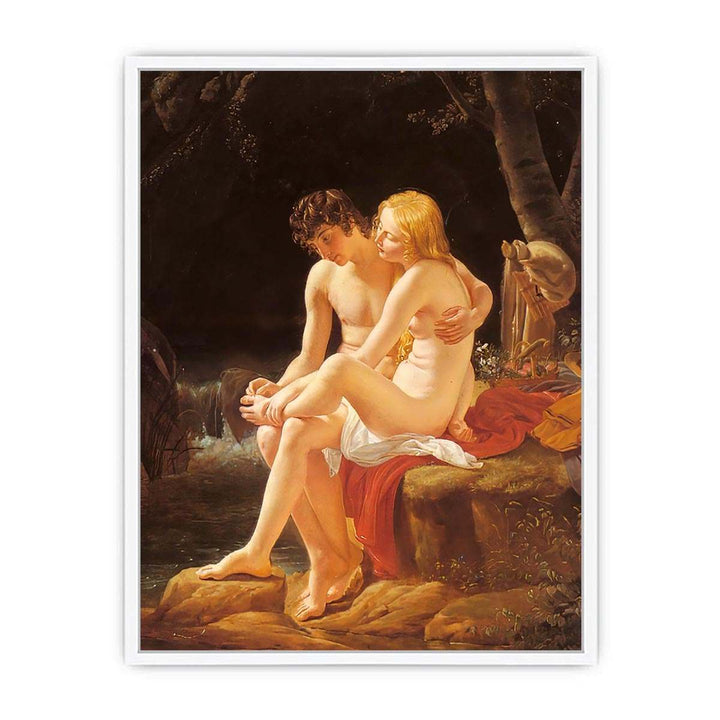 Daphne and Chloe by Louis Hersent Framed Print