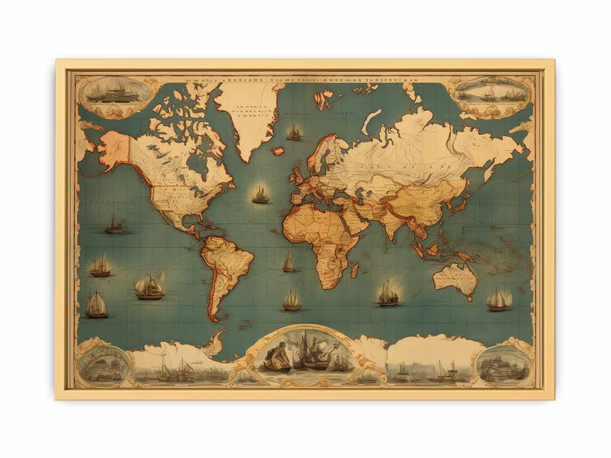 Vintage  World Map 2   Poster